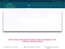 Tablet Screenshot of houseboatadventures.com